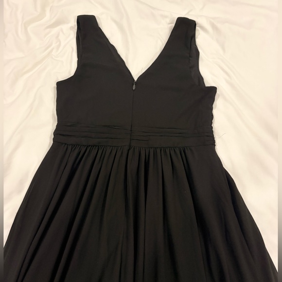 Lulu's Black Surplice Maxi Dress - Picture 3 of 3